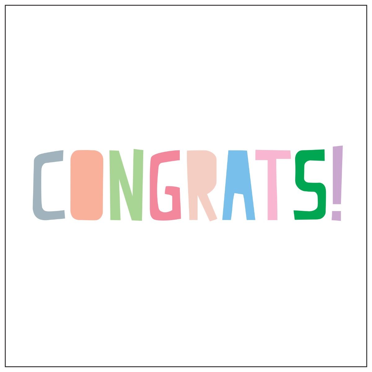 Rhicreative Congrats Greeting Card