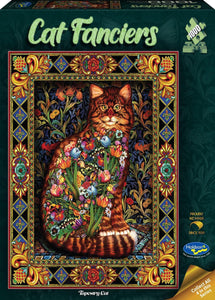 Holdson 1000pc Jigsaw Puzzle Cat Fanciers: Tapestry Cat