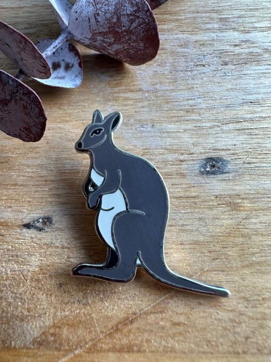 Pigment by Monica Reeve Enamel Pin Wallaby