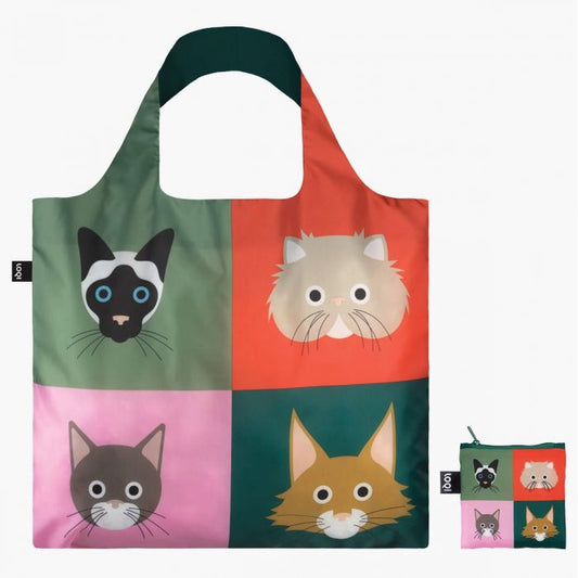 Loqi Stephen Cheetham Cats Reusable Bag
