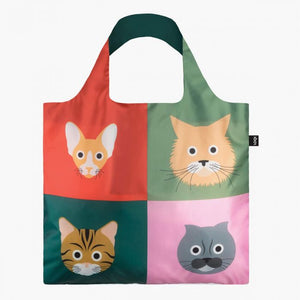 Loqi Stephen Cheetham Cats Reusable Bag