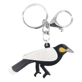 Iris Magpie Keyring Black