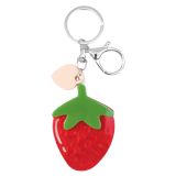 Iris Strawberry Keyring Red