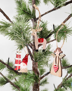Christmas Decoration Reindeer, Santa or Angel Hanging