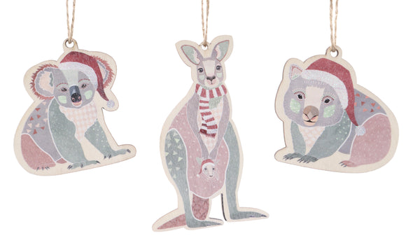 Australian Animals Cutouts Hanging Decorations Assorted