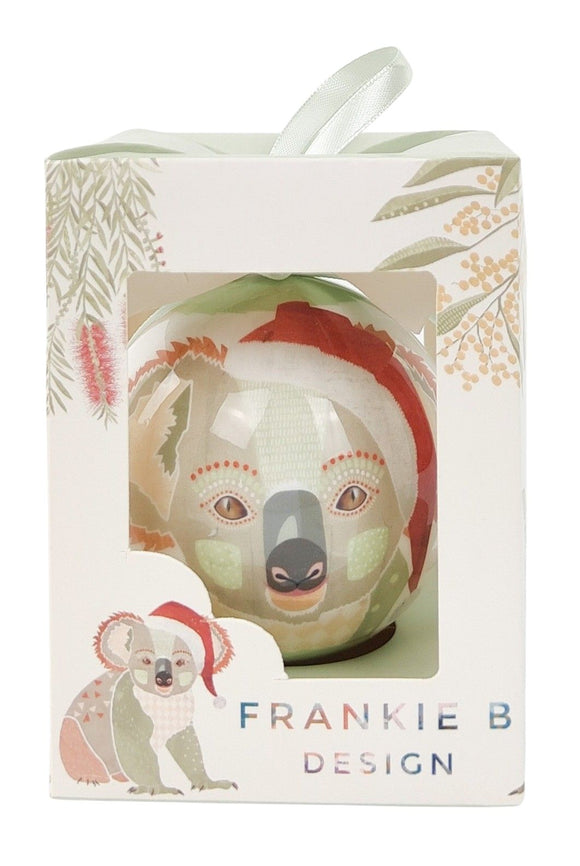 Frankie B Christmas Koala Bauble Gift Box Green