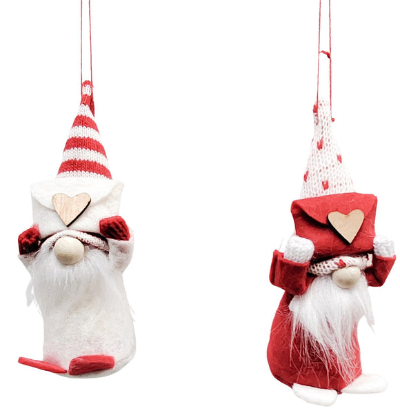 Special Delivery Tomte Santas Hanging Christmas Decorations