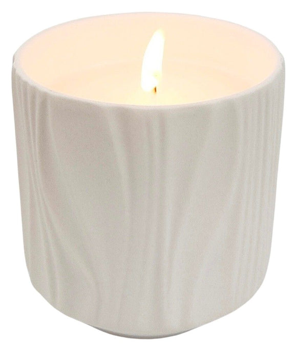 Marlow Abstract Ripple Candle White 175ml
