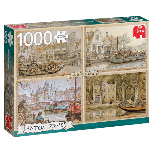 Jumbo 1000pc Jigsaw Puzzle Anton Pieck Canal Boats