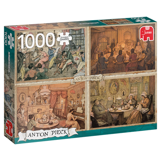 Jumbo 1000pc Jigsaw Puzzle Anton Pieck Living Room Entertainment