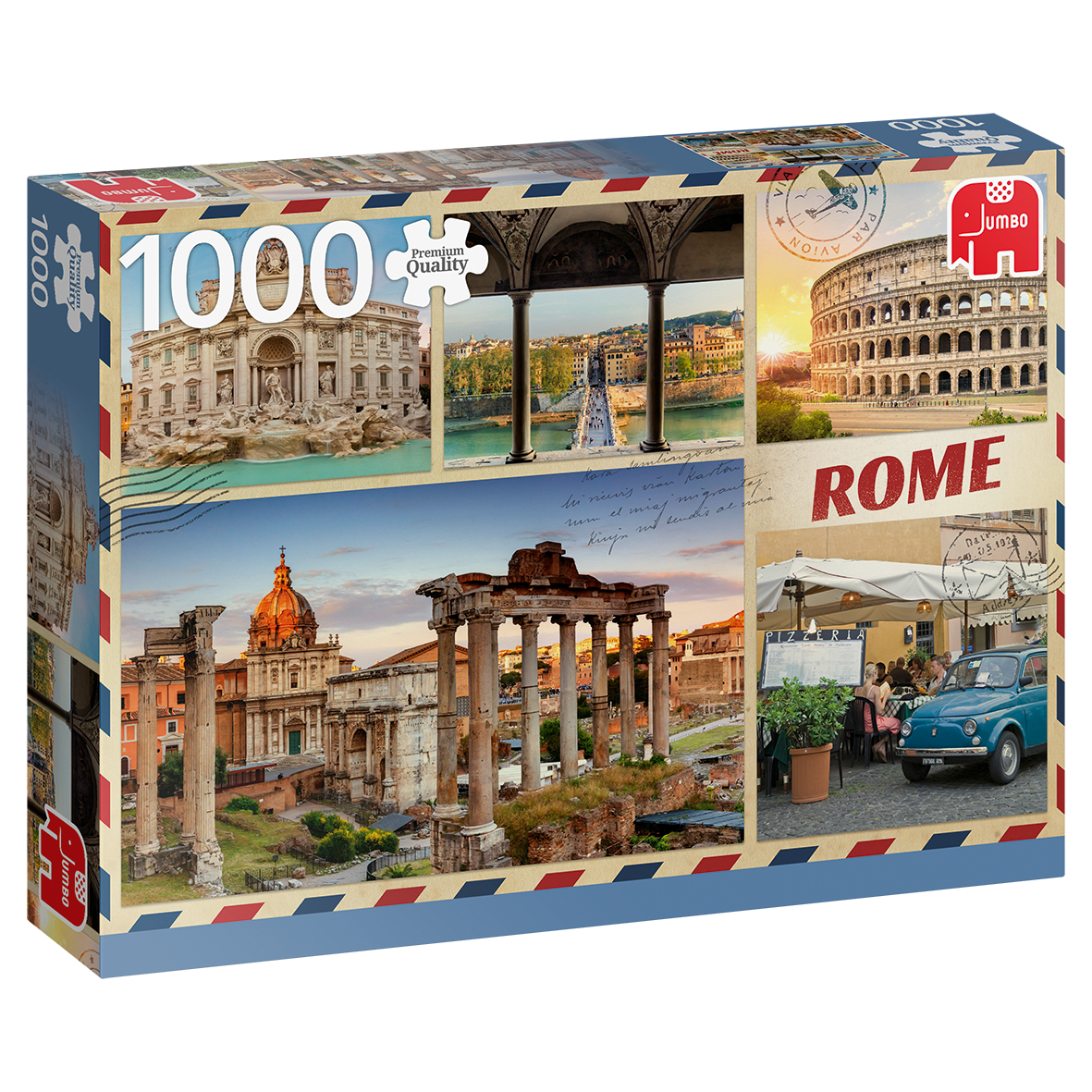 Jumbo 1000pc Jigsaw Puzzle Greetings from Rome