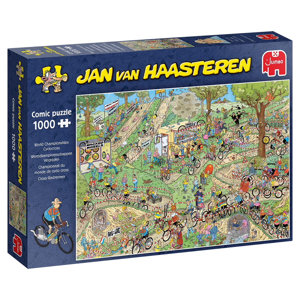 Jan Van Haasteren 1000pc Jigsaw Puzzle World Championships Cyclocross