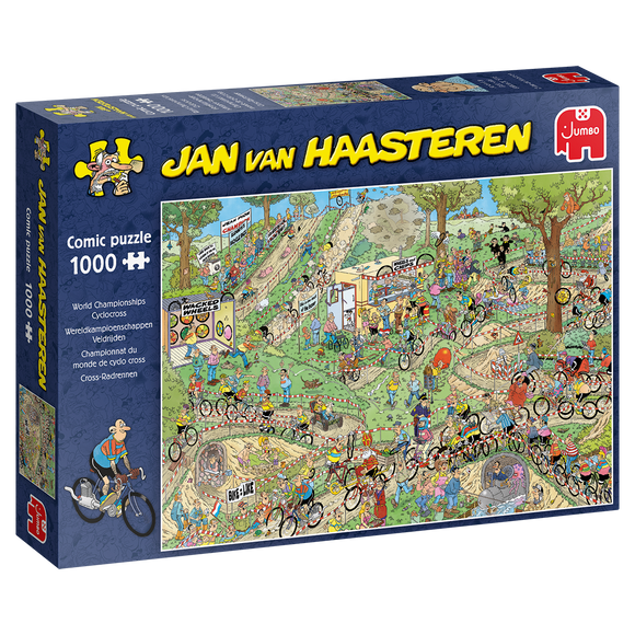 Jan Van Haasteren 1000pc Jigsaw Puzzle World Championships Cyclocross