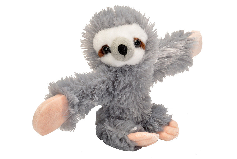 Wild Republic Huggers Plush Slap Snap Band Sloth