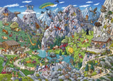 Heye Triangular 1000pc Jigsaw Puzzle Alpine Fun