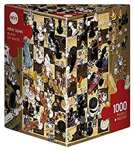 Heye Triangular 1000pc Jigsaw Puzzle Black Or White