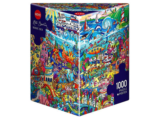 Heye Triangular 1000pc Jigsaw Puzzle Magic Sea