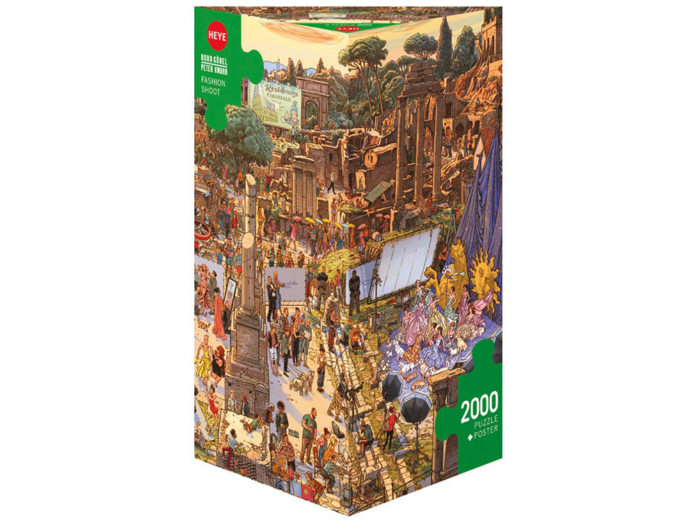 Heye Triangular 2000pc Jigsaw Puzzle Fashion Shoot Peter Knorr