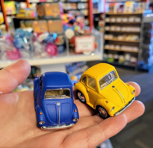 Pull Back Die Cast VW Beetle Matte Small Assorted Colours 5cm