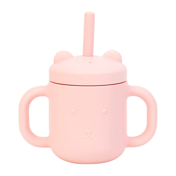 Mini Sippi Bear with Handles - Blush Pink