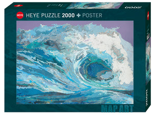 Heye Map Art 2000pc Jigsaw Puzzle Map Wave