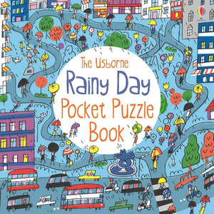 Rainy Day Pocket Puzzle Usborne Softcover Book