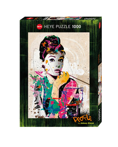 Heye 1000pc Jigsaw Puzzle Audrey Hepburn By Johnny Cheuk