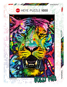 Heye Jolly Pets 1000pc Jigsaw Puzzle Wild Tiger By Dean Russo