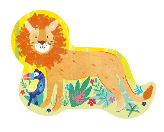 Floss and Rock 12pc Shaped Jigsaw Puzzle Lion