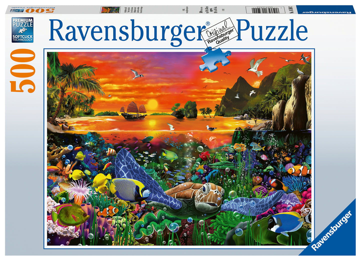 Ravensburger 500pc Jigsaw Puzzle Turtle in the Reef