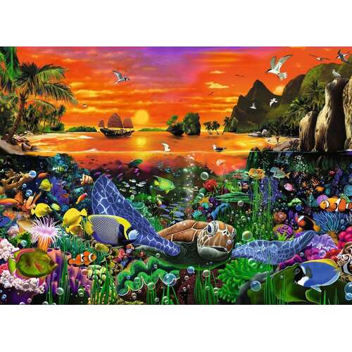 Ravensburger 500pc Jigsaw Puzzle Turtle in the Reef