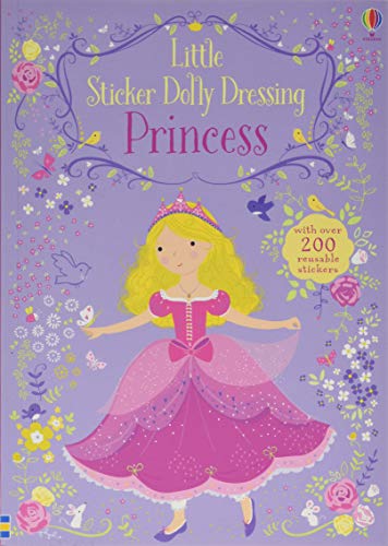 Little Sticker Dolly Dressing Princess by Fiona Watt Usborne Softcover Activity Book