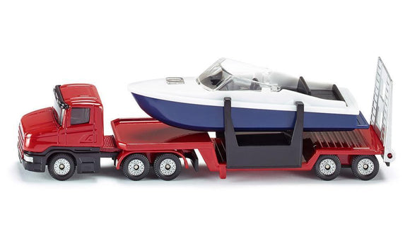 Siku Truck Low Loader With Boat 1613