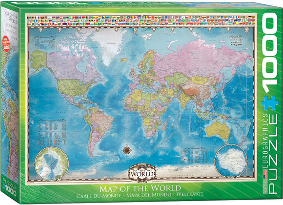 Eurographics 1000pc Jigsaw Puzzle Map of the World