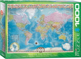 Eurographics 1000pc Jigsaw Puzzle Map of the World