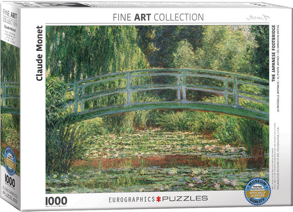 Eurographics 1000pc Jigsaw Puzzle Monet Japanese Footbridge