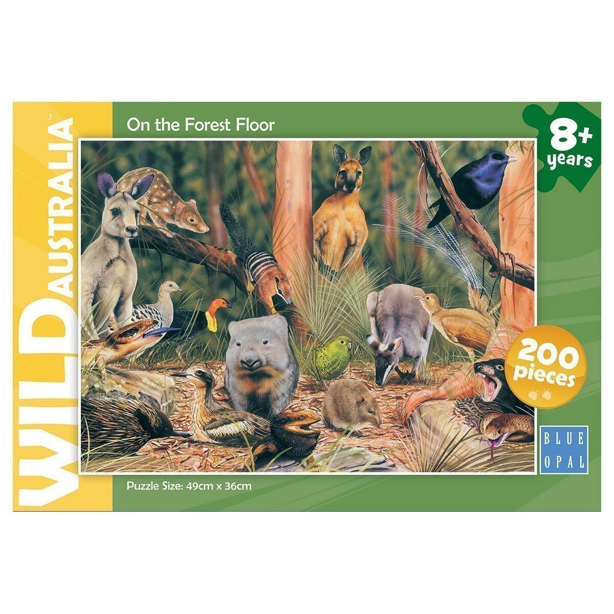 Blue Opal 200pc Jigsaw Puzzle Wild Australia On The Forest Floor