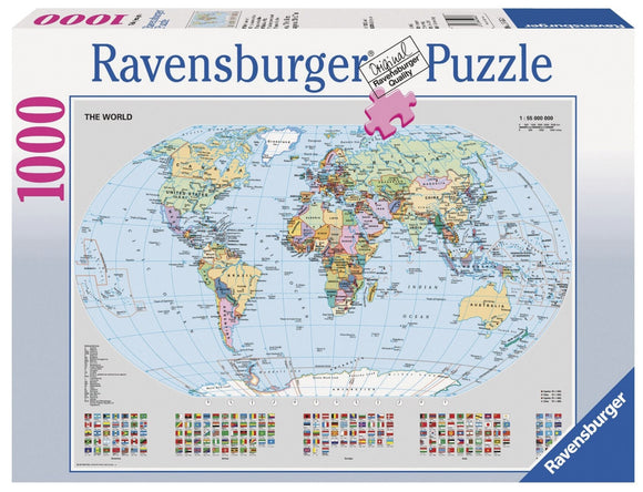 Ravensburger 1000pc Jigsaw Puzzle Politcal World Map
