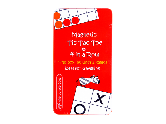 Magnetic Tic Tac Toe & 4 In A Row Travel Board Game