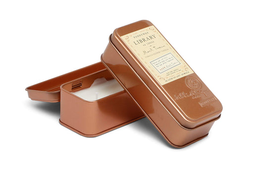 Paddywax Mark Twain Library Travel Tin Candle