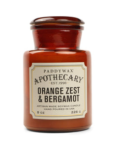 Apothecary Glass Candle Orange-Bergamot