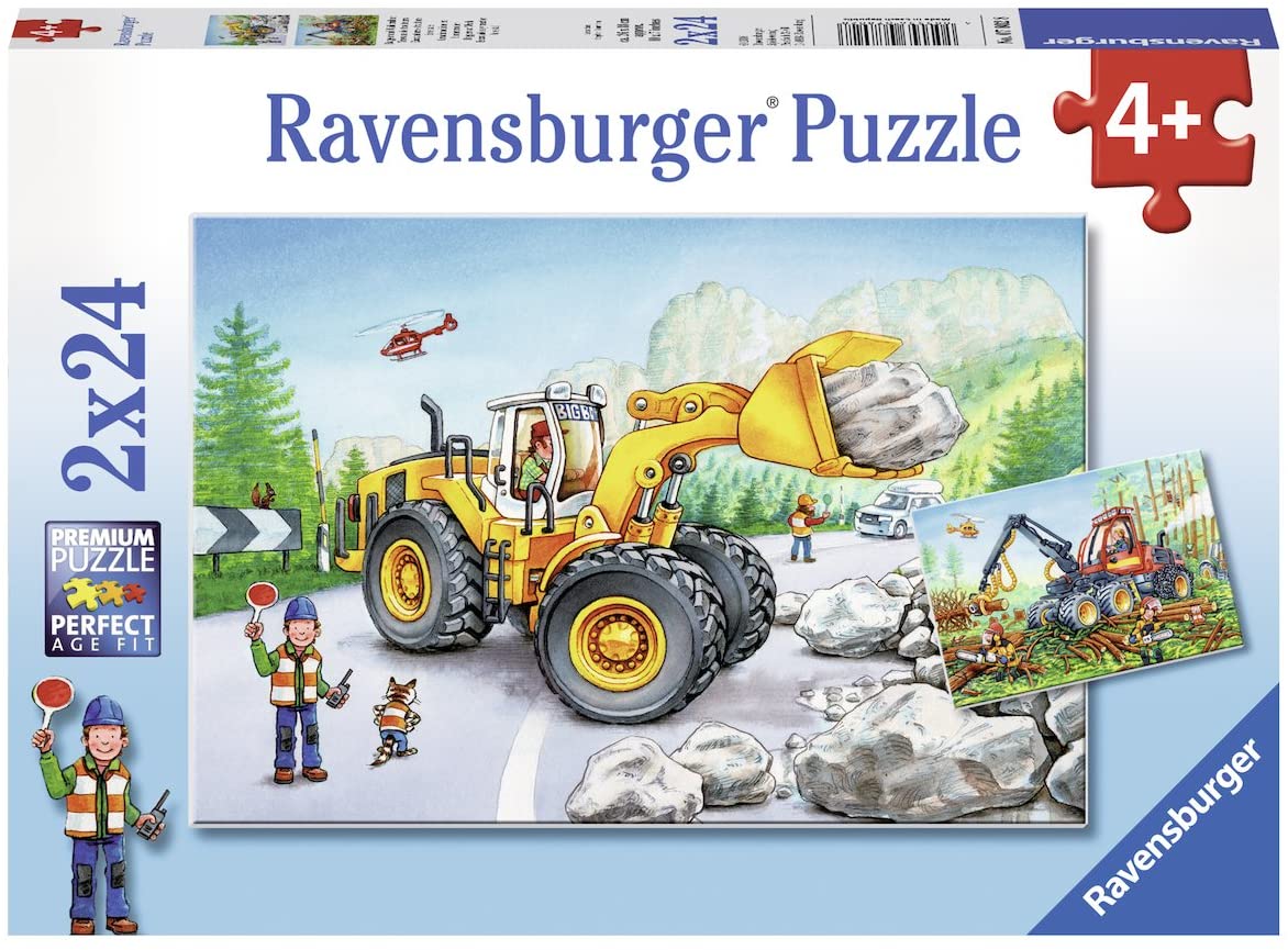 Ravensburger 2x24pc Jigsaw Puzzle Diggers At Work