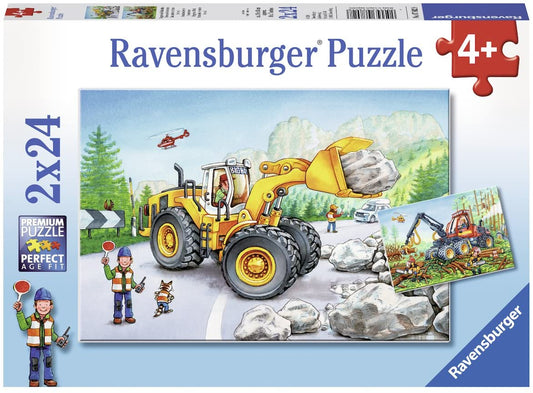 Ravensburger 2x24pc Jigsaw Puzzle Diggers At Work