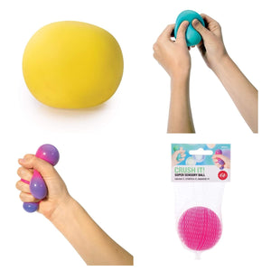 IS Gift Crush It Super Sensory Colour Changing Ball in Yellow Pink or Blue