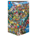 Heye Triangular 2000pc Jigsaw Puzzle Go Camping Rita Berman