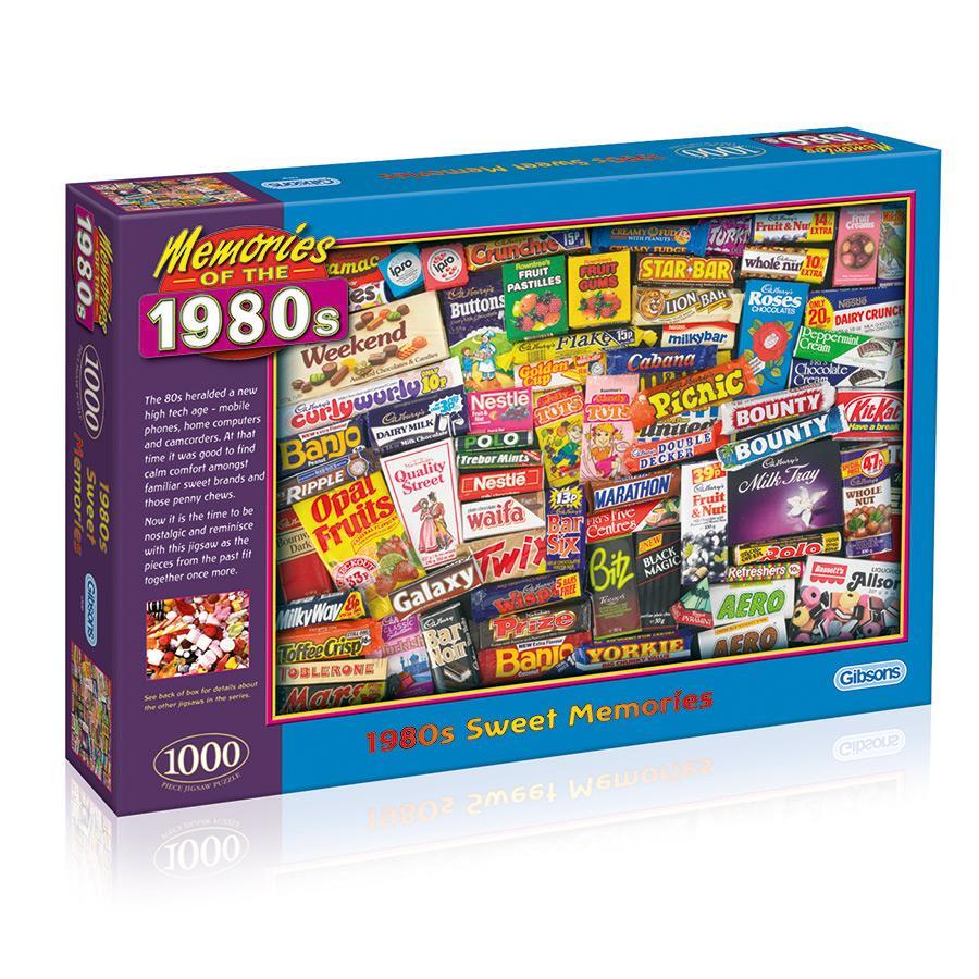 Gibsons 1000pc Jigsaw Puzzle Memories of the 1980s Sweet Memories