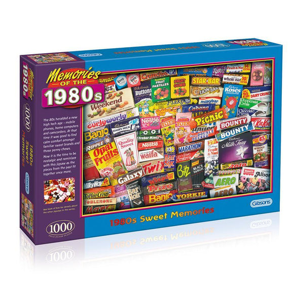 Gibsons 1000pc Jigsaw Puzzle Memories of the 1980s Sweet Memories