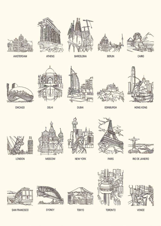 1000 Dot To Dot Cityscapes Giant Softcover Activity Book