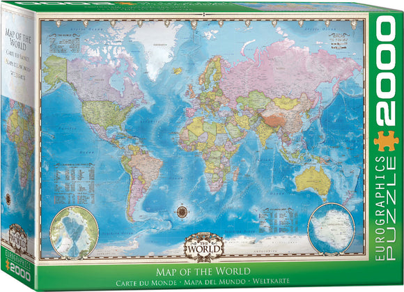 Eurographics 2000pc Jigsaw Puzzle Map of the World