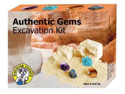 Discover Science Authentic Gems Excavation Kit